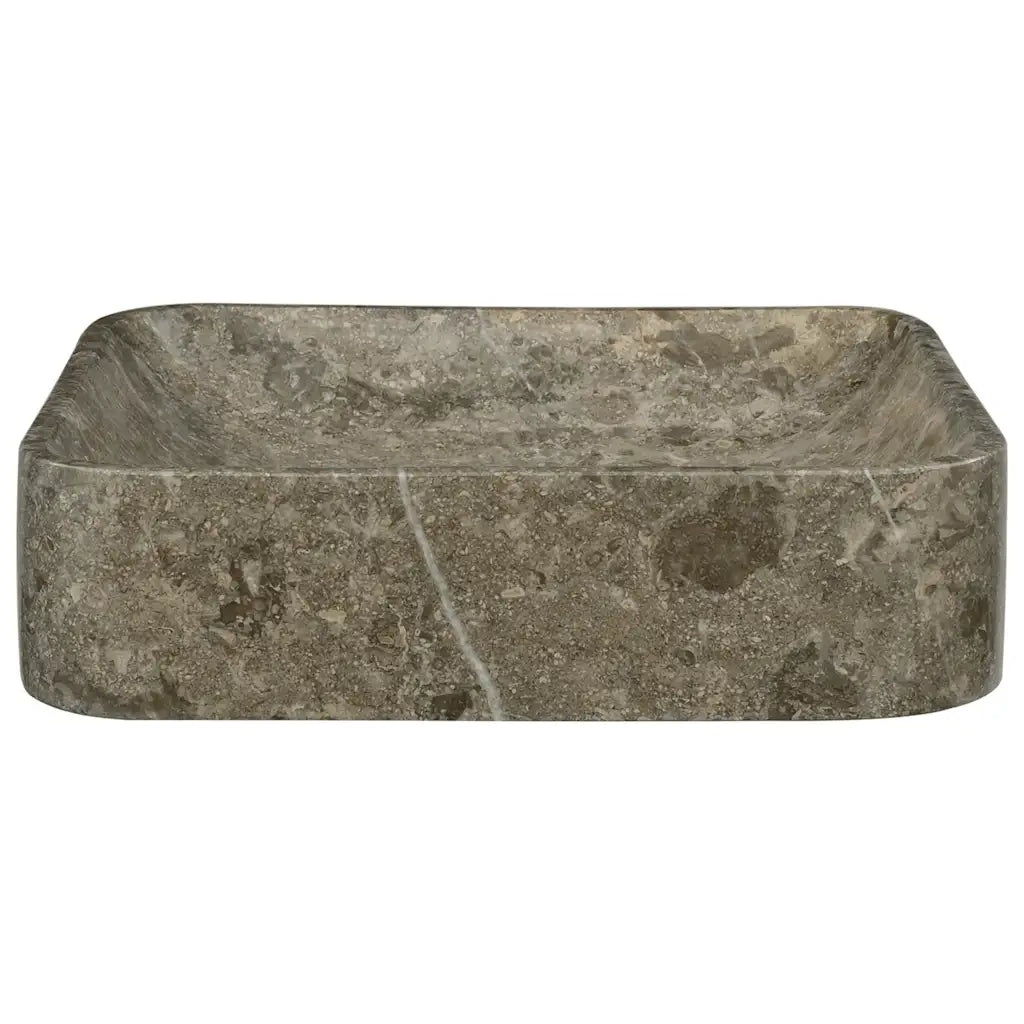 Lavandino-Lavello Grigio 40x40x10 cm in Marmo