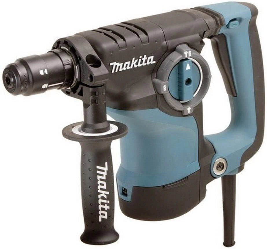 Makita HR2811FT Tassellatore SDS-PLUS 3 Funzioni 800W 2,8J 28 mm in calcestruzzo con doppio mandrino e impugnatura antivibrazioni colore Nero
