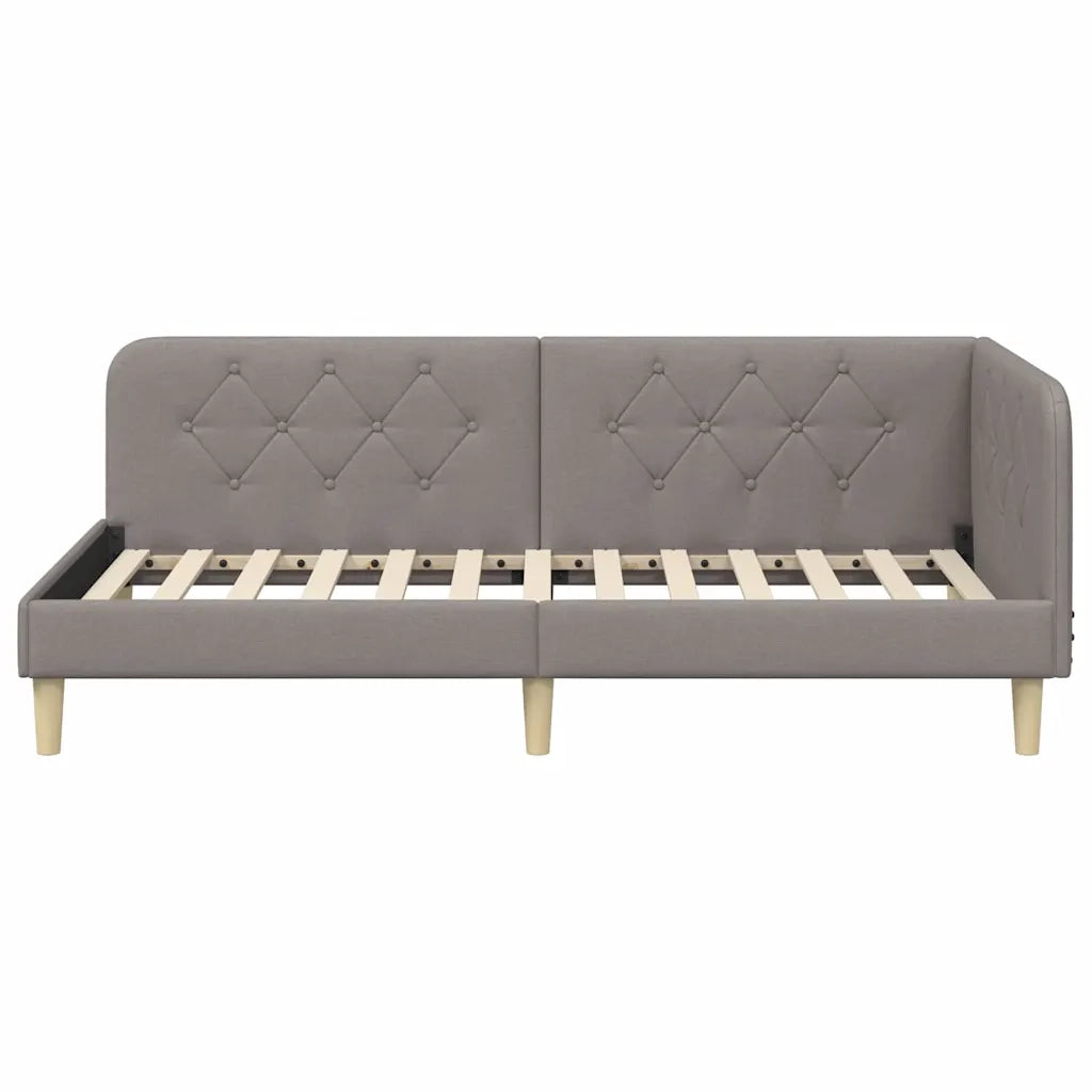 Cornice del letto ad angolo Talpa 90 x 190 cm Tessuto 42016566