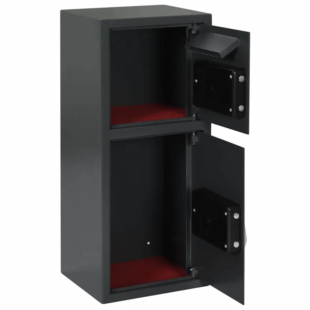Cassetta di sicurezza digitale Grigio scuro 35 x 31 x 80 cm