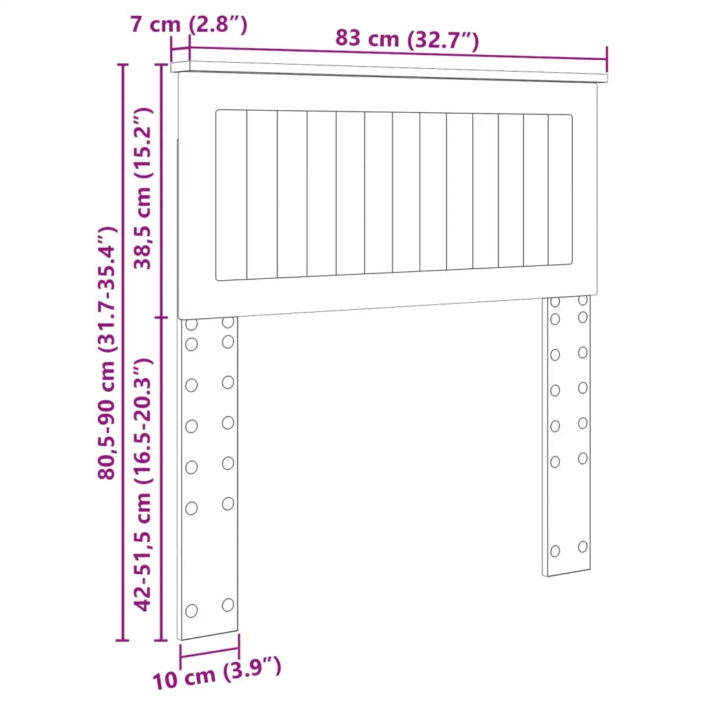 Testiera | Testata Rovere fum¨¦ Legno multistrato
