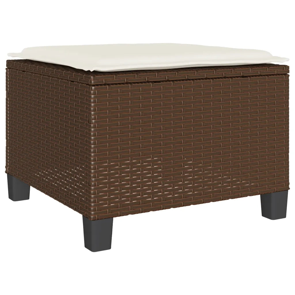 Set Bistrò 3 pz con Cuscini Marrone in Polyrattan 4003897