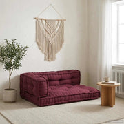 Cuscino per Divano Pallet 3 pcs Bordeaux 120 x 80 x 38 cm 4019086