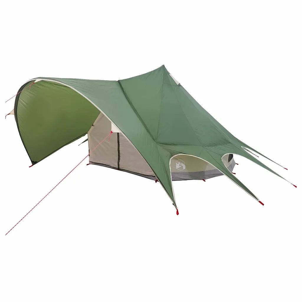 Tenda Teepee per 3 Persone Verde e Grigio 312 x 312 x 197 cm 42004008