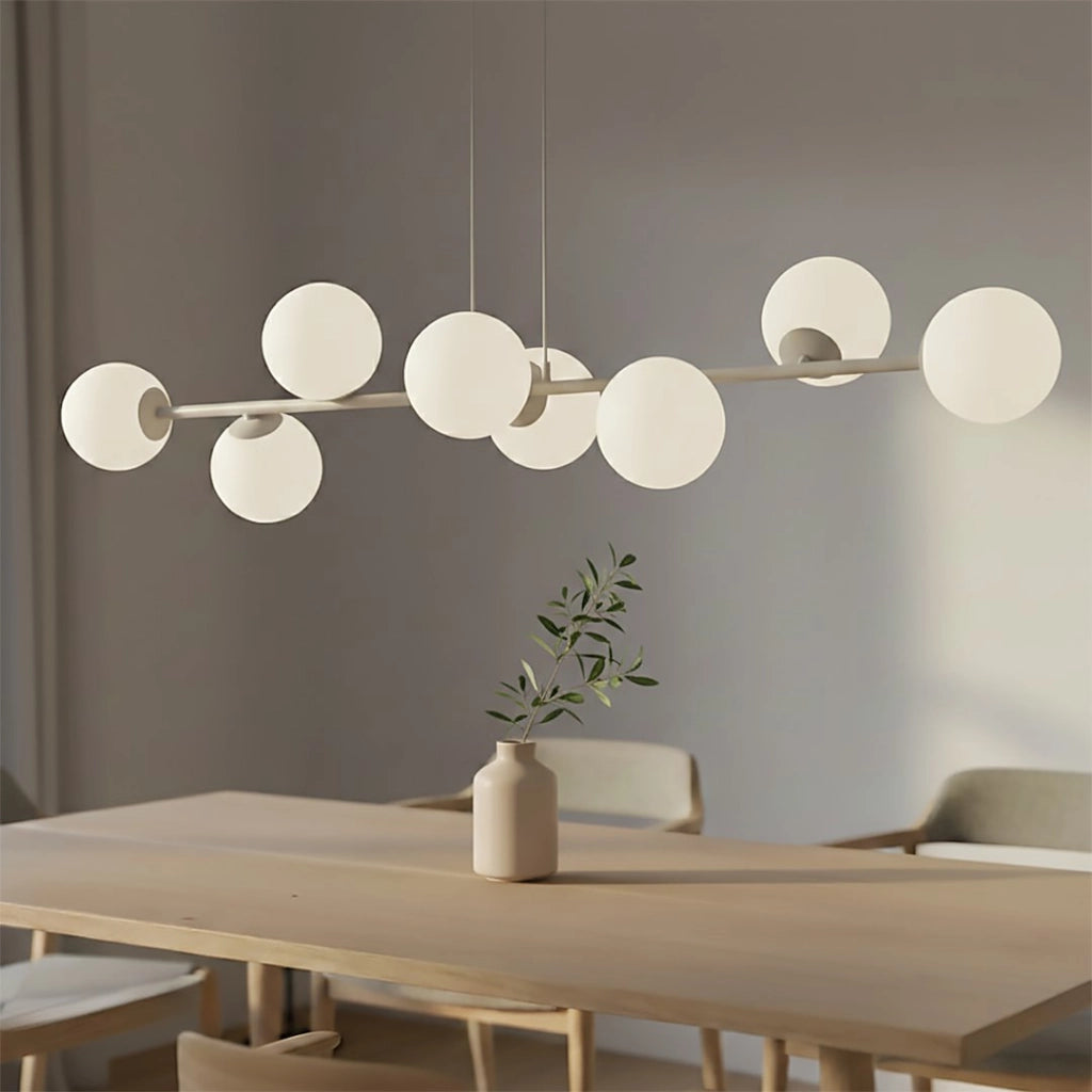 Lampada a sospensione MAGNUS 8xE14 beige Emibig
