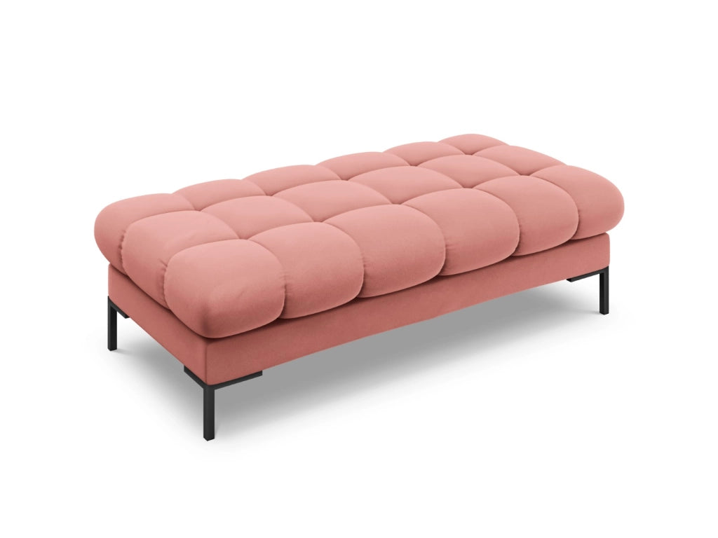 Cosmopolitan Design - Panca "Bali" 2 posti in velluto rosa 
