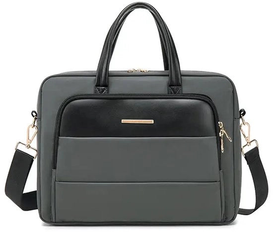 Tas per laptop con pannello tablet, adatto per laptop 14 pollici, protezione per laptop, protezione per laptop, (grigio scuro)