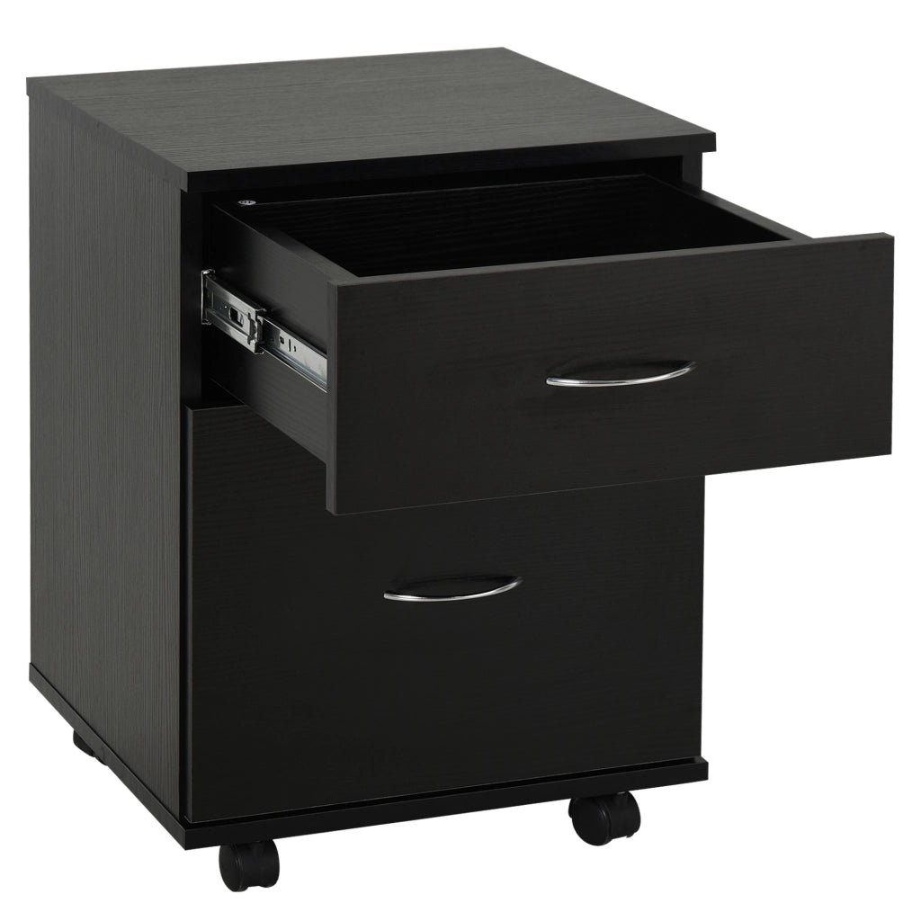 Cassettiera con Ruote ¨C zephmum ¨C Legno Nero 60x40x80