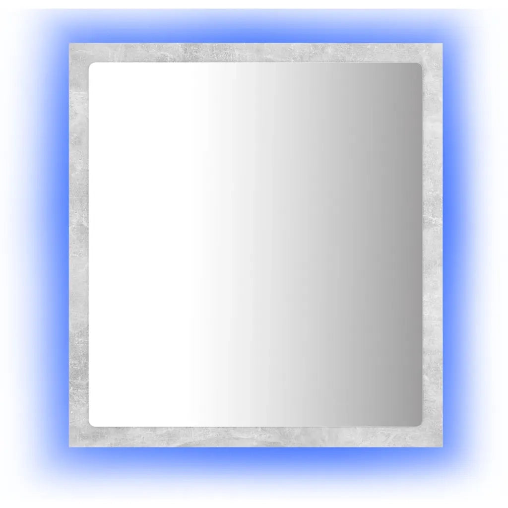 Specchio da Bagno | Specchio decorativo a LED Grigio 40x8,5x37 cm in Acrilico