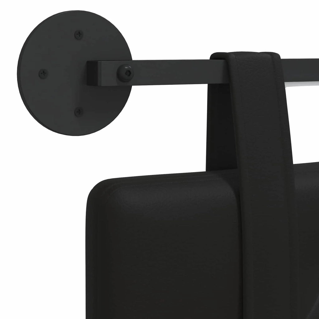 Testiera | Testata sospesa Con luce LED Nero Similpelle
