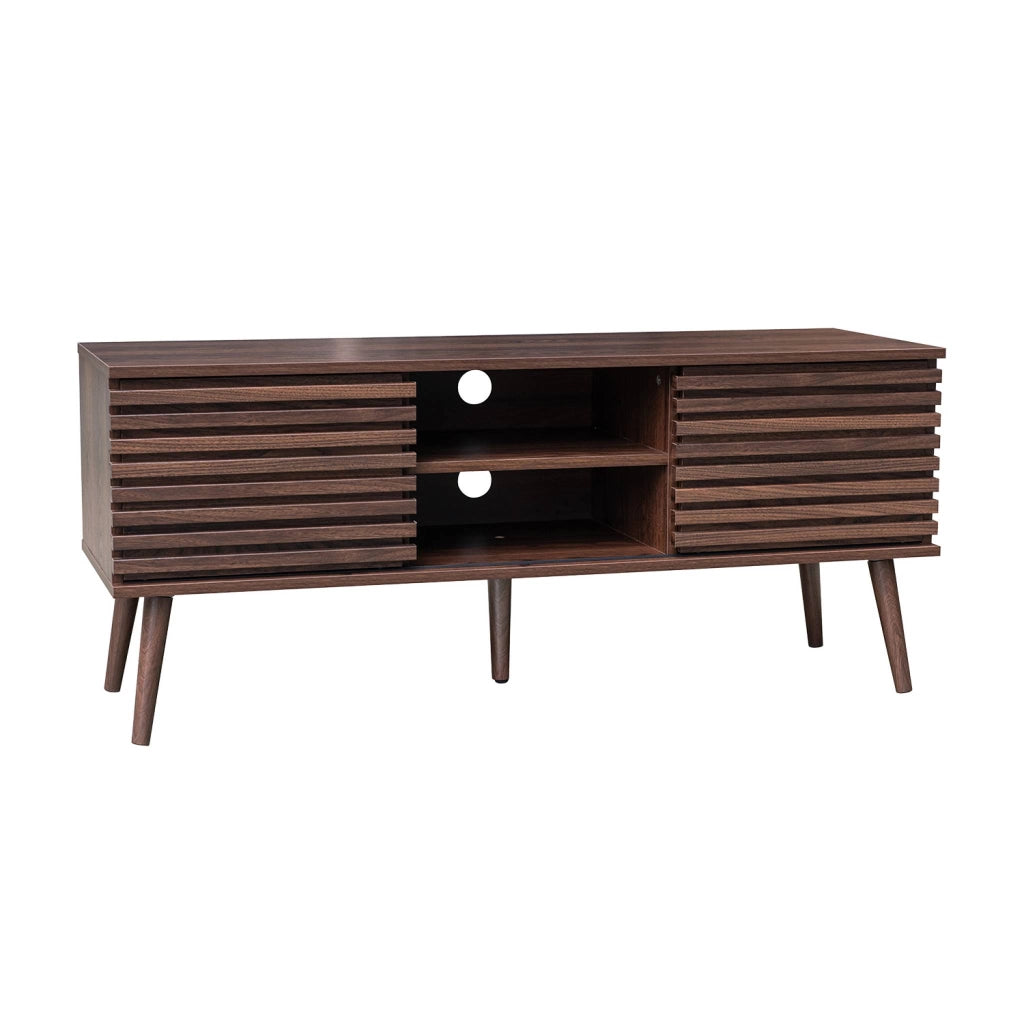 Mobile tv scandinavo a 2 ante, 120cm, noce