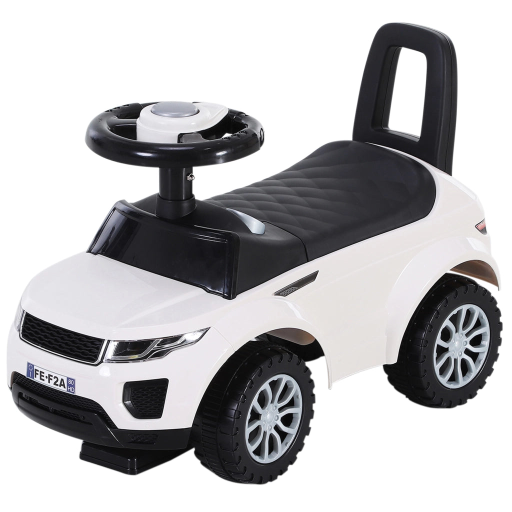 Macchina Cavalcabile per Bambini ¨C Minimal ¨C Bianco con Vano Contenitore
