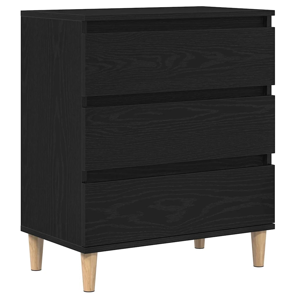 Credenza Rovere Nero 60 x 35 x 70 cm Legno multistrato 862595