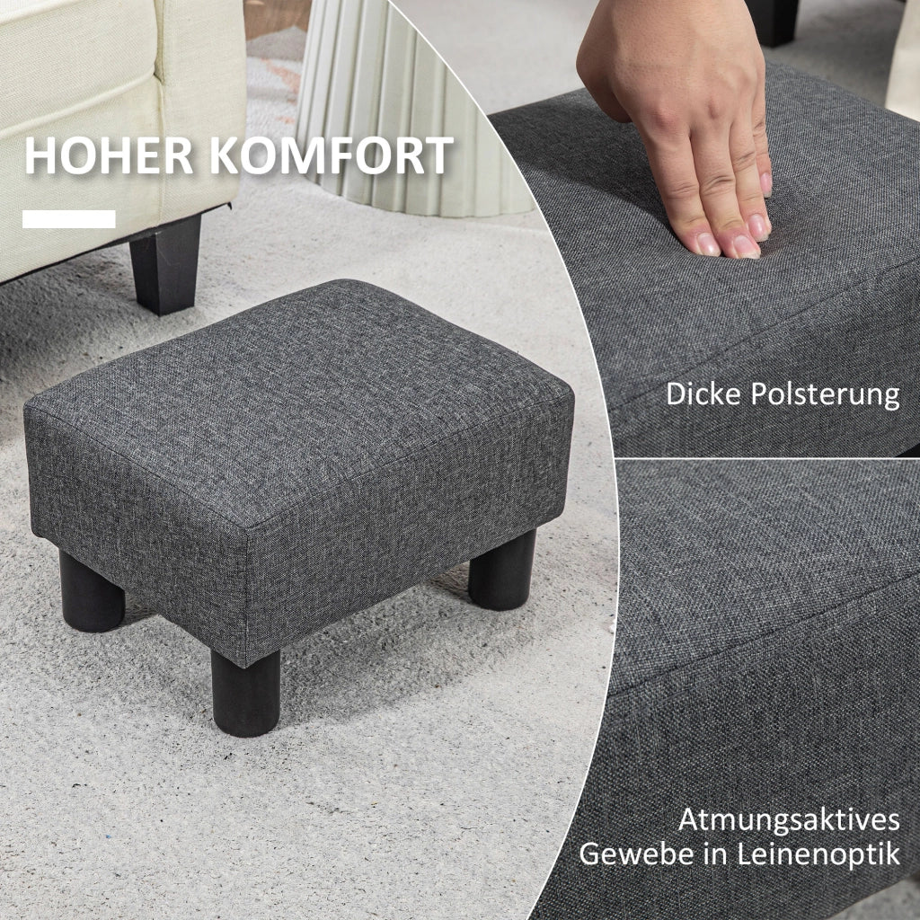 Pouf Grigio ¨C Minimal ¨C Stoffo Tessuto