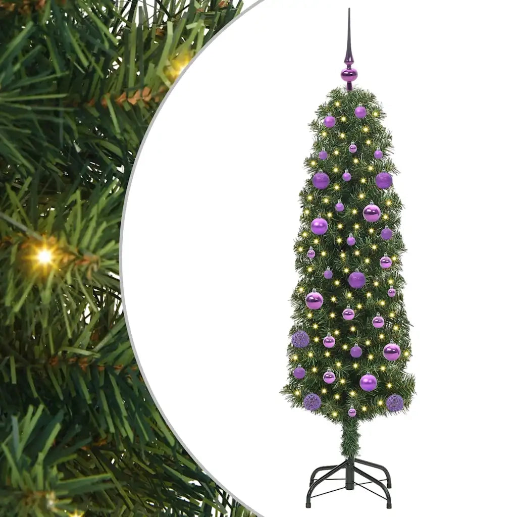 Albero di Natale artificiale con 150 LED Verde 150 cm 3394936