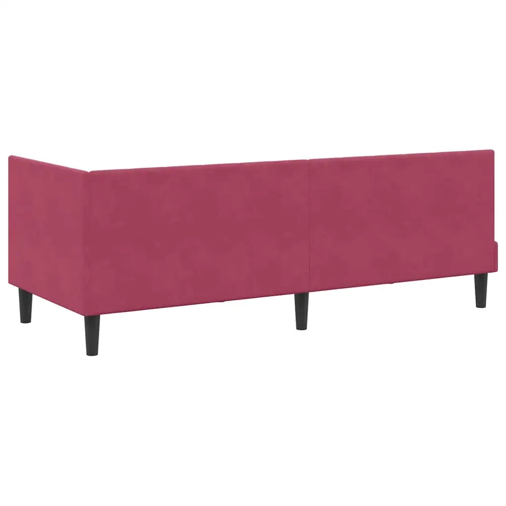 Struttura Letto Angolare con Materasso 2 pcs Verde Velluto 3393882