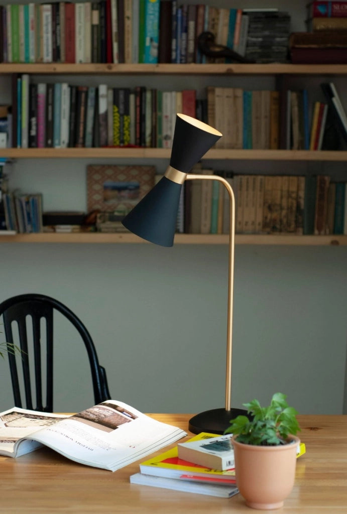 Lampada da scrivania CORNET Maxlight nero oro LED 10W