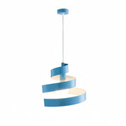 Sospensione Helix 1 Luce Blu e Bianco LuceArt Classic