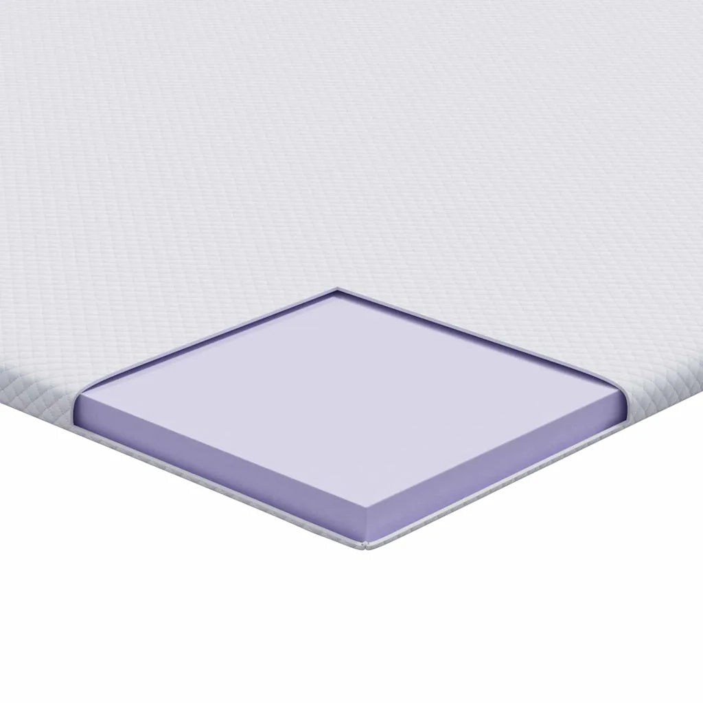 Topper per materasso Bianco 90 x 190 cm Tessuto Jacquard 4106211