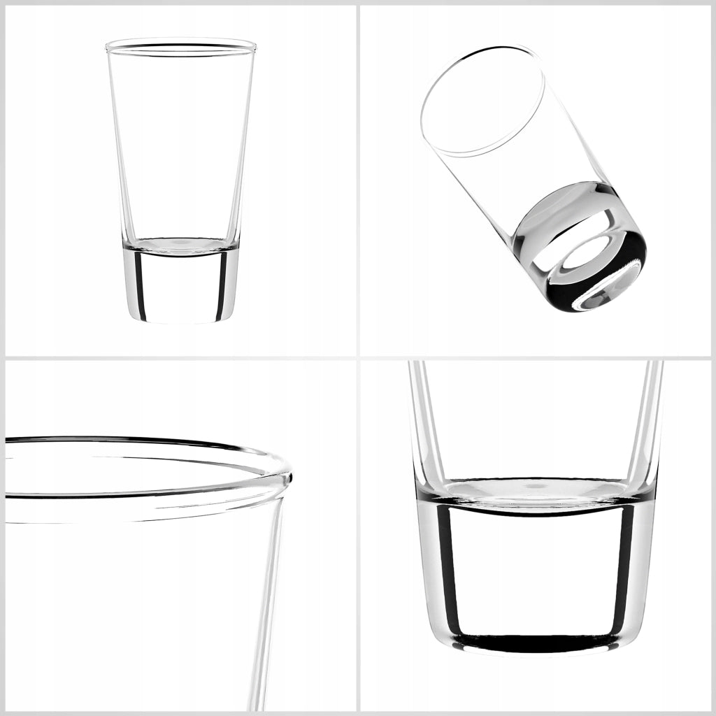 Set di 6 bicchierini da shot per vodka KADAX da 28 ml.