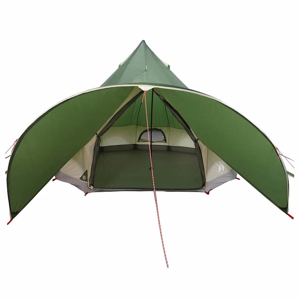 Tenda Teepee per 3 Persone Verde e Grigio 312 x 312 x 197 cm 42004008