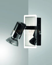 ALICE SPOT  1XGU10 50W CROMO NERO S/L 2554-81-172