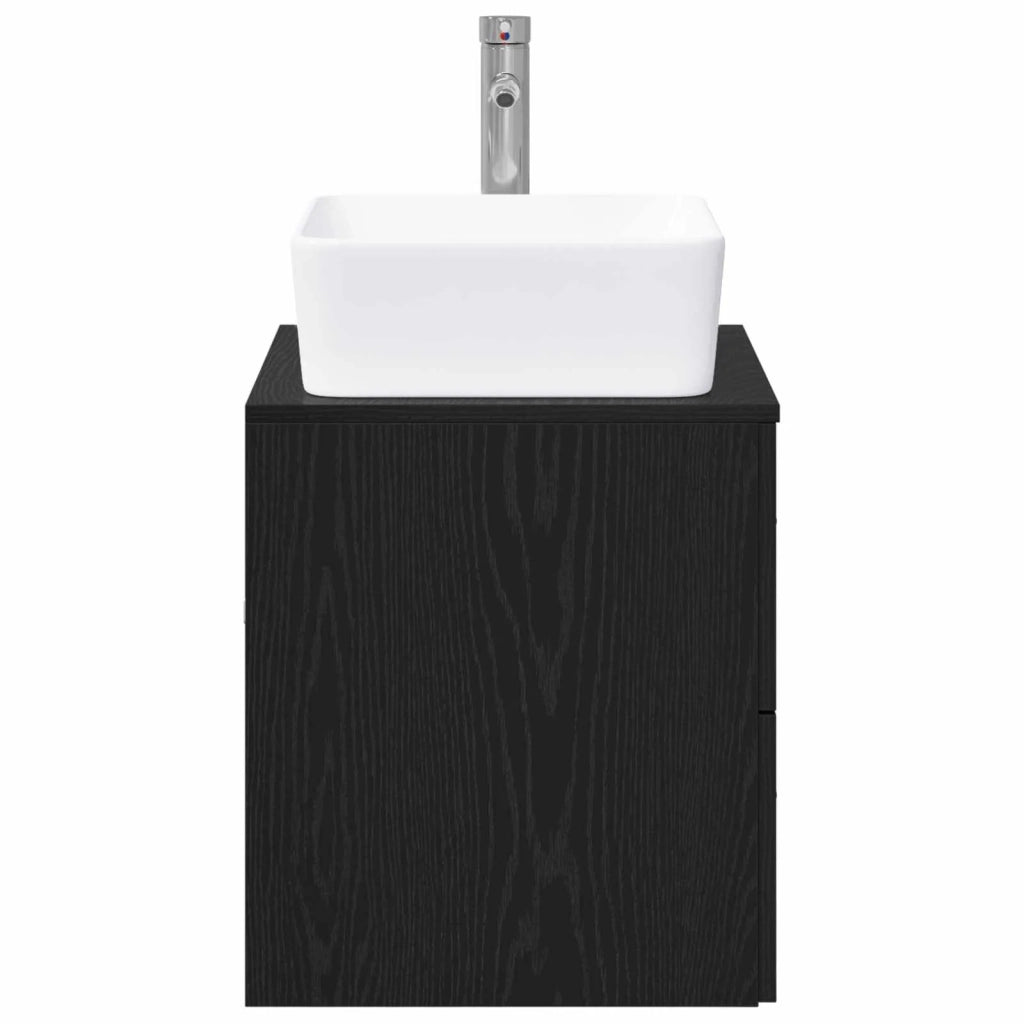Set di mobili per il bagno Rovere Nero Legno ingegnerizzato 3404391