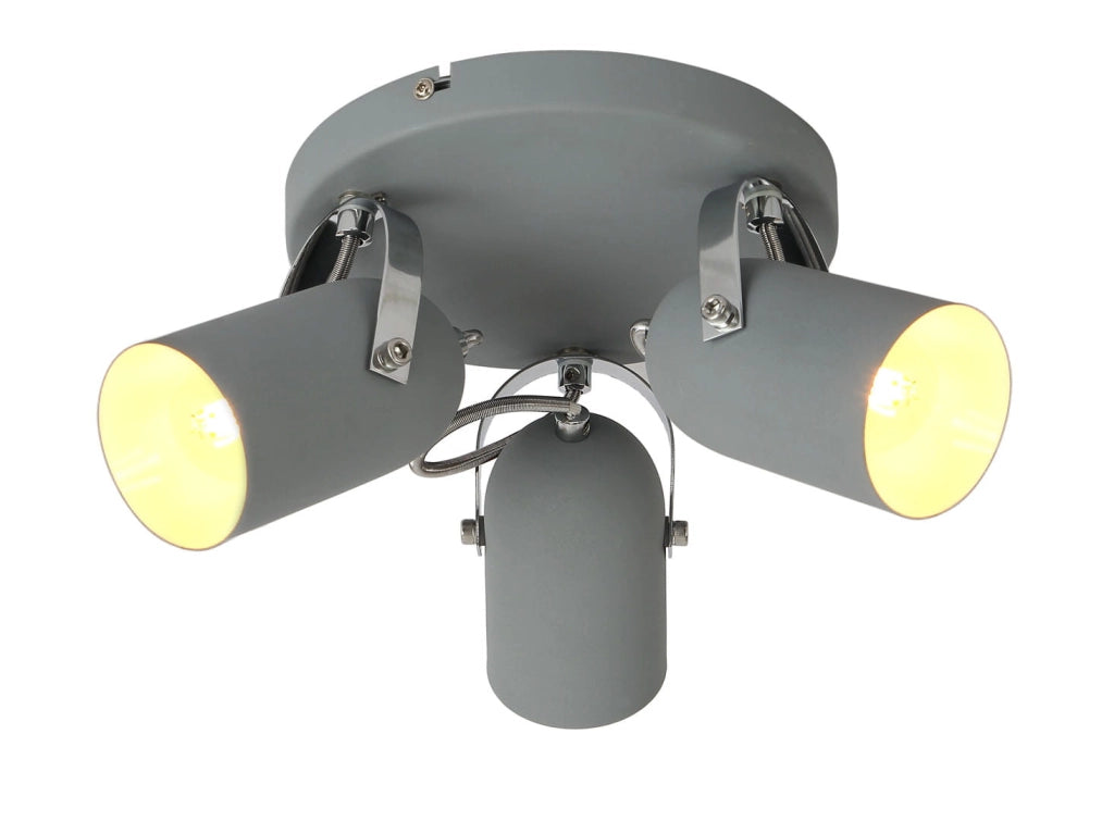 Candellux GRAY 98-66503 lampada soffitto grigia 3xE14 32cm