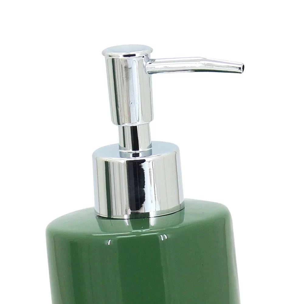 Dispenser verde scuro in ceramica - Serie Green