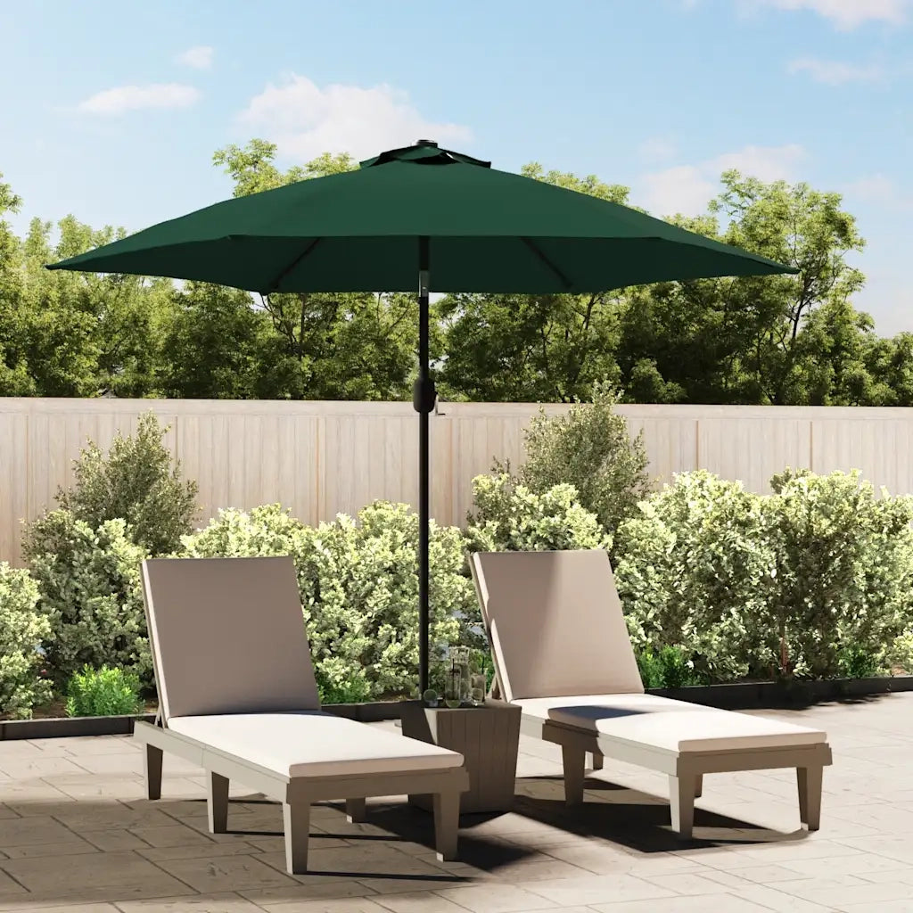 Ombrello | Parasolne a Sbalzo da Giardino con LED 3 m Verde