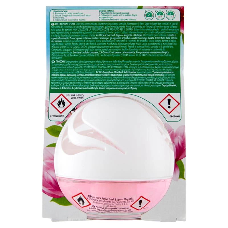 AIR WICK DEODORANTE AMBIENTE ACTIVE FRESH BAGNO 75ML MAGNOLIA E ORCHIDEA OKY