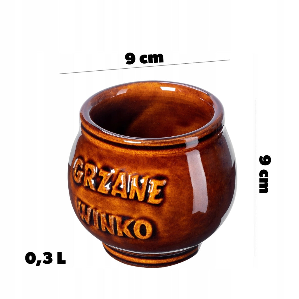 Set di 2 tazze da vin brulé KADAX da 300 ml in gres.