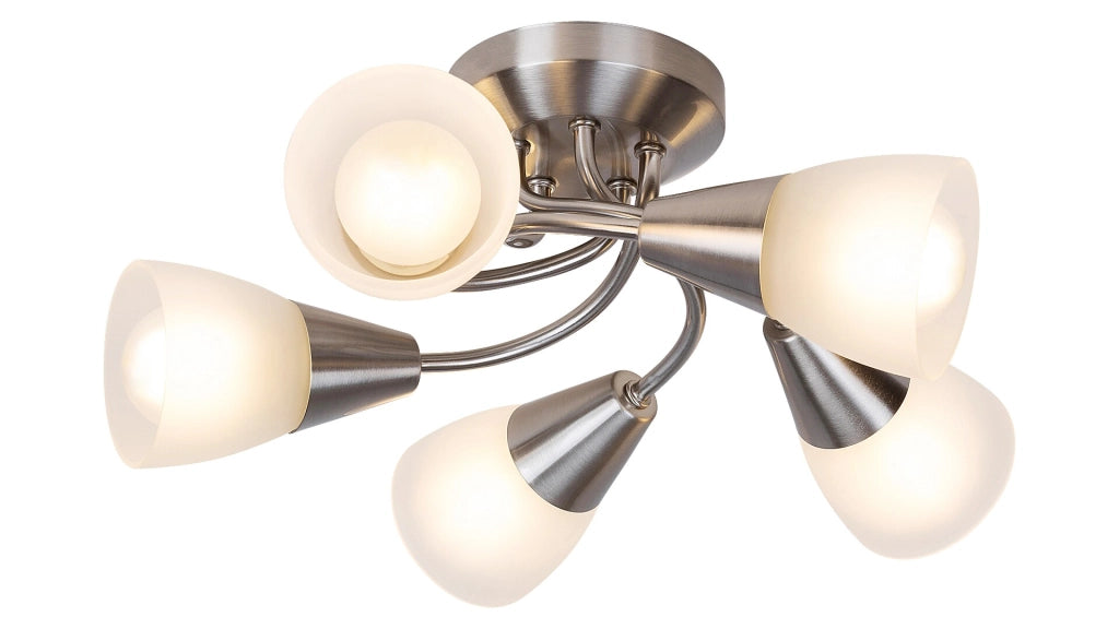 Plafoniera Rabalux Connor 5xE14 cromo satinato 34cm