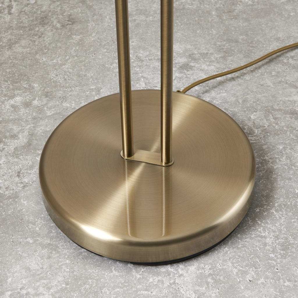 Lampada da terra Monaco Endon ottone antico lettura