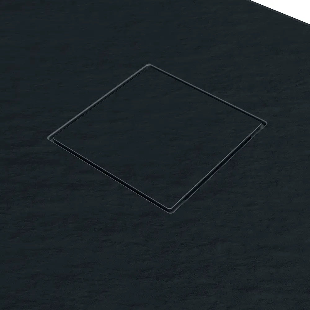 Piatto doccia 90x170 cm colore nero effetto pietra | Samos