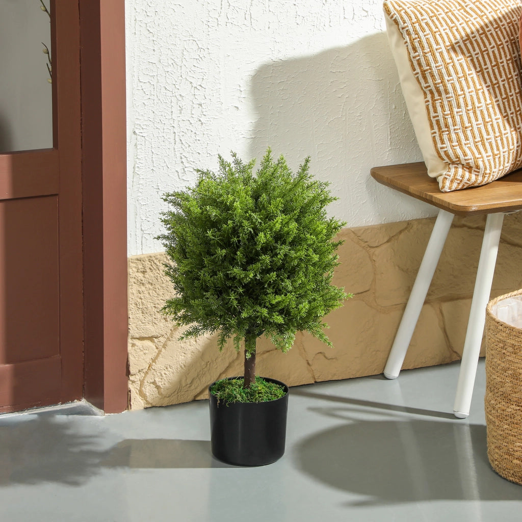 Albero Finto Cedro con Vaso ¨C Minimal ¨C Verde 55 cm