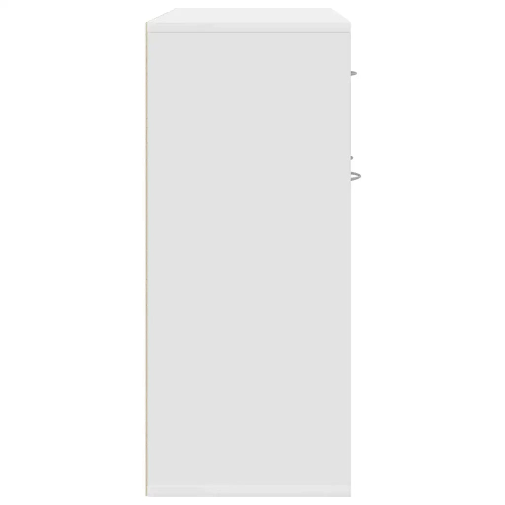 Credenza Bianca 88x30x70 cm in Legno Multistrato