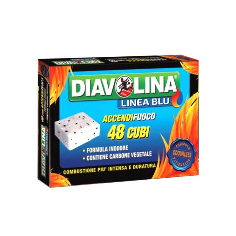 Accenditore Cubetti Inodore Pz 48 Diavolina