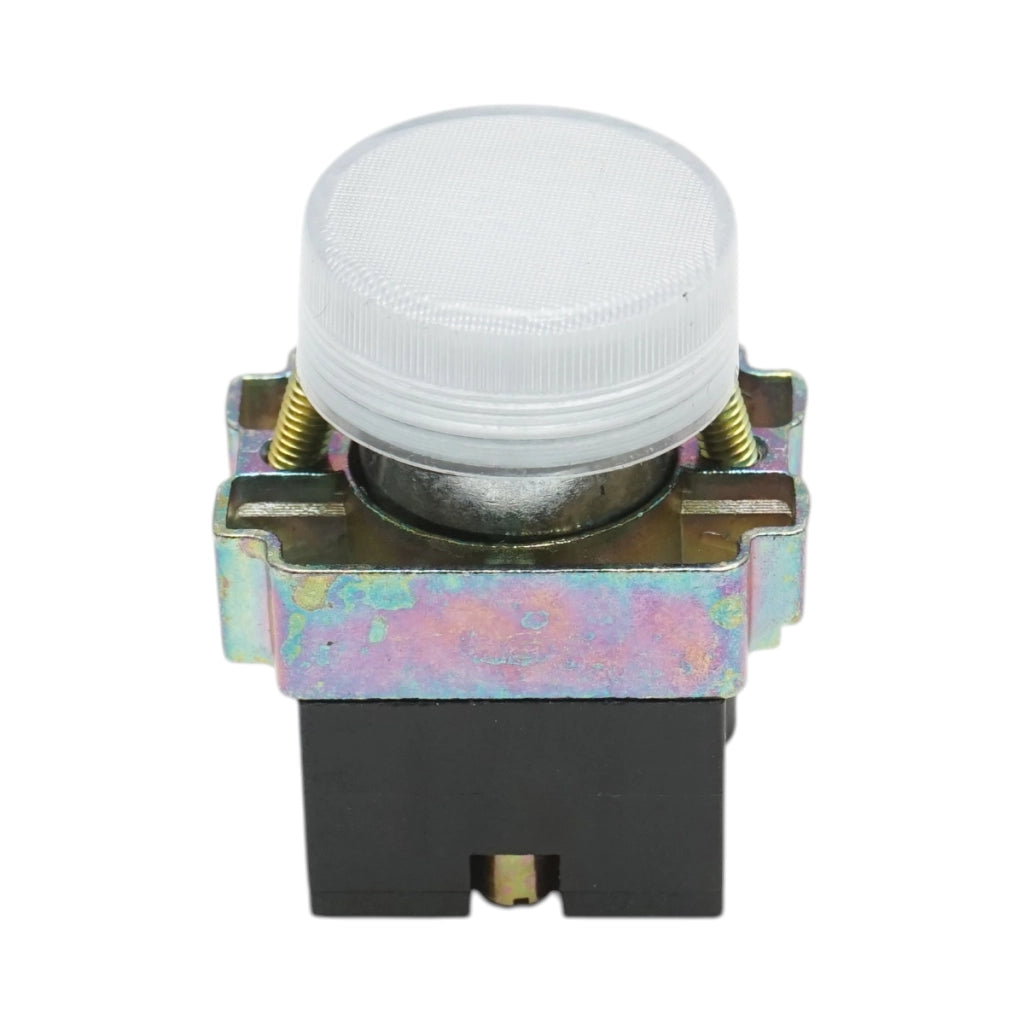 Pulsante indicatore LED bianco 220V LAY5 Breckner Germany