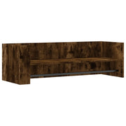 Mensola a Muro | Mensola a parete Rovere Fumo 100x35x30,5 cm Legno Multistrato