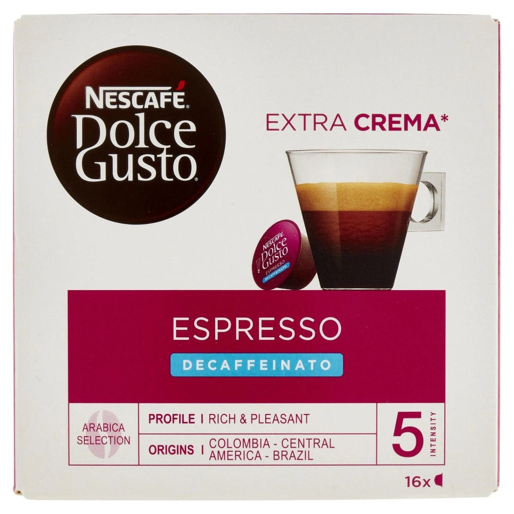 Nescafé Dolce Gusto Caffè Espresso Decaffeinato 16 Capsule