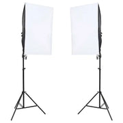 Kit per Studio Fotografico con Set di Luci e Fondale 3094746