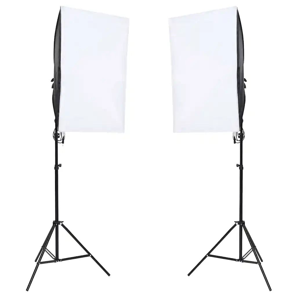 Kit per Studio Fotografico con Set di Luci e Fondale 3094746