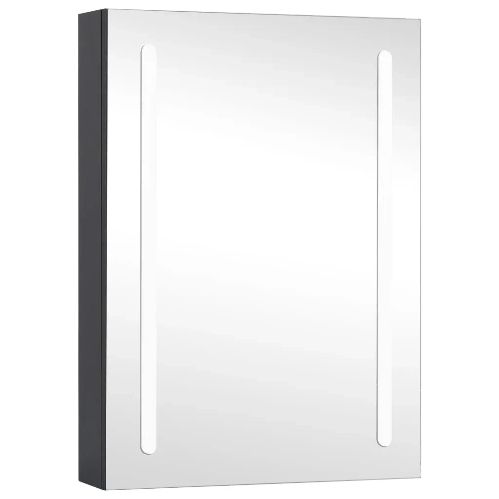 Armadietto Bagno con Specchio e LED 50x13x70 cm 325546