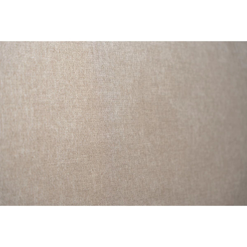 Testiera in tessuto natté beige marrone liscio L140 cm