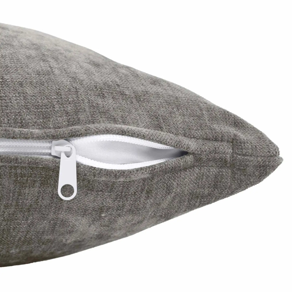 Federa 2 pz HEERLEN Grigio Scuro 40 x 40 cm Tessuto Chenille 908500
