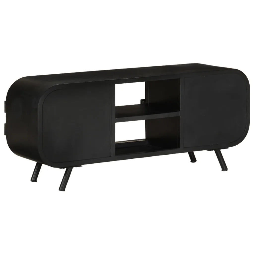 Mobile Porta TV-Credenza TV 110x30x45 cm in Legno Massello di Recupero
