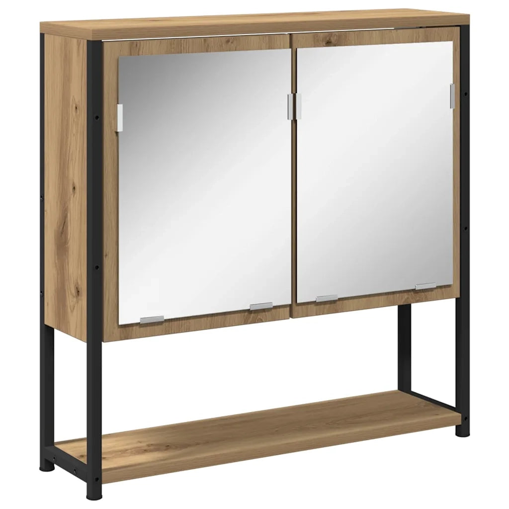 Set di mobili per il Bagno | Armadio da bagno 2 pz Marrone Legno multistrato