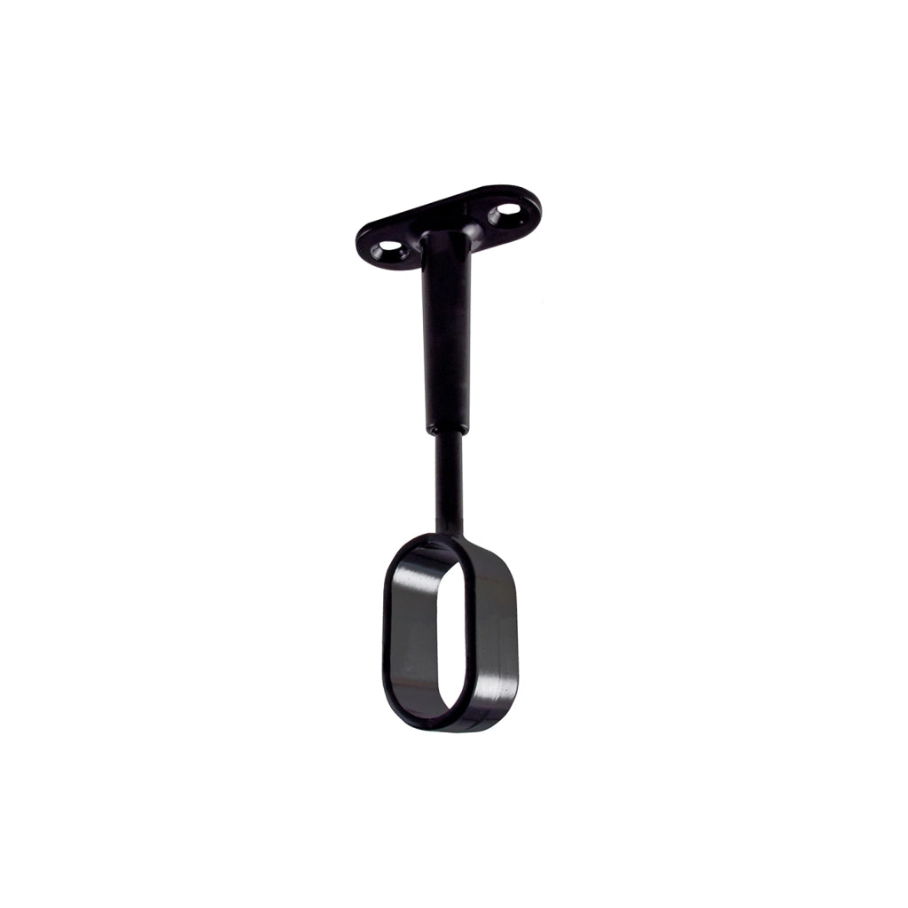 Supporti centrali per tubo ovale - nero