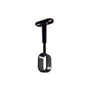 Supporti centrali per tubo ovale - nero